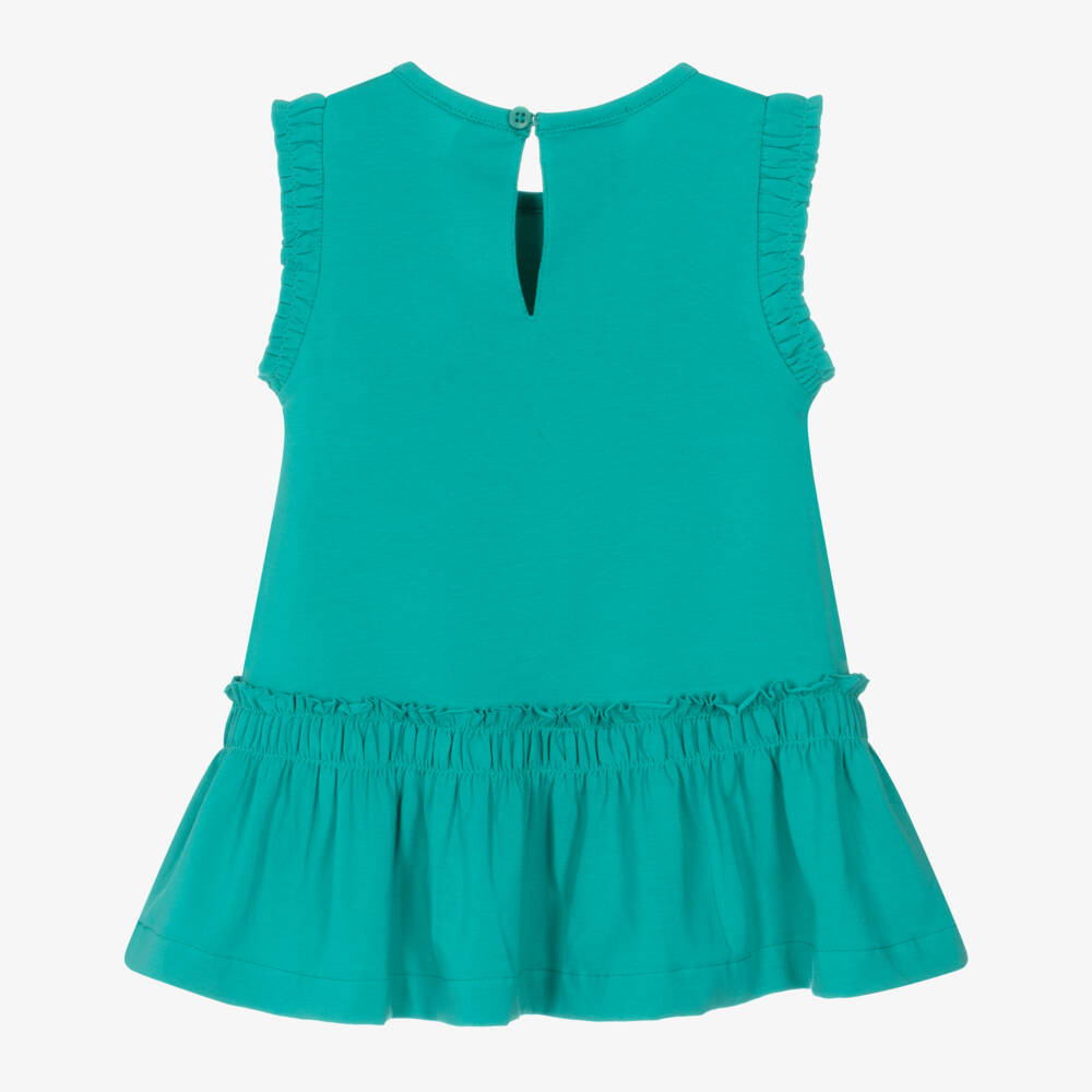 Mayoral-Green Butterflies Dress | Childrensalon Outlet