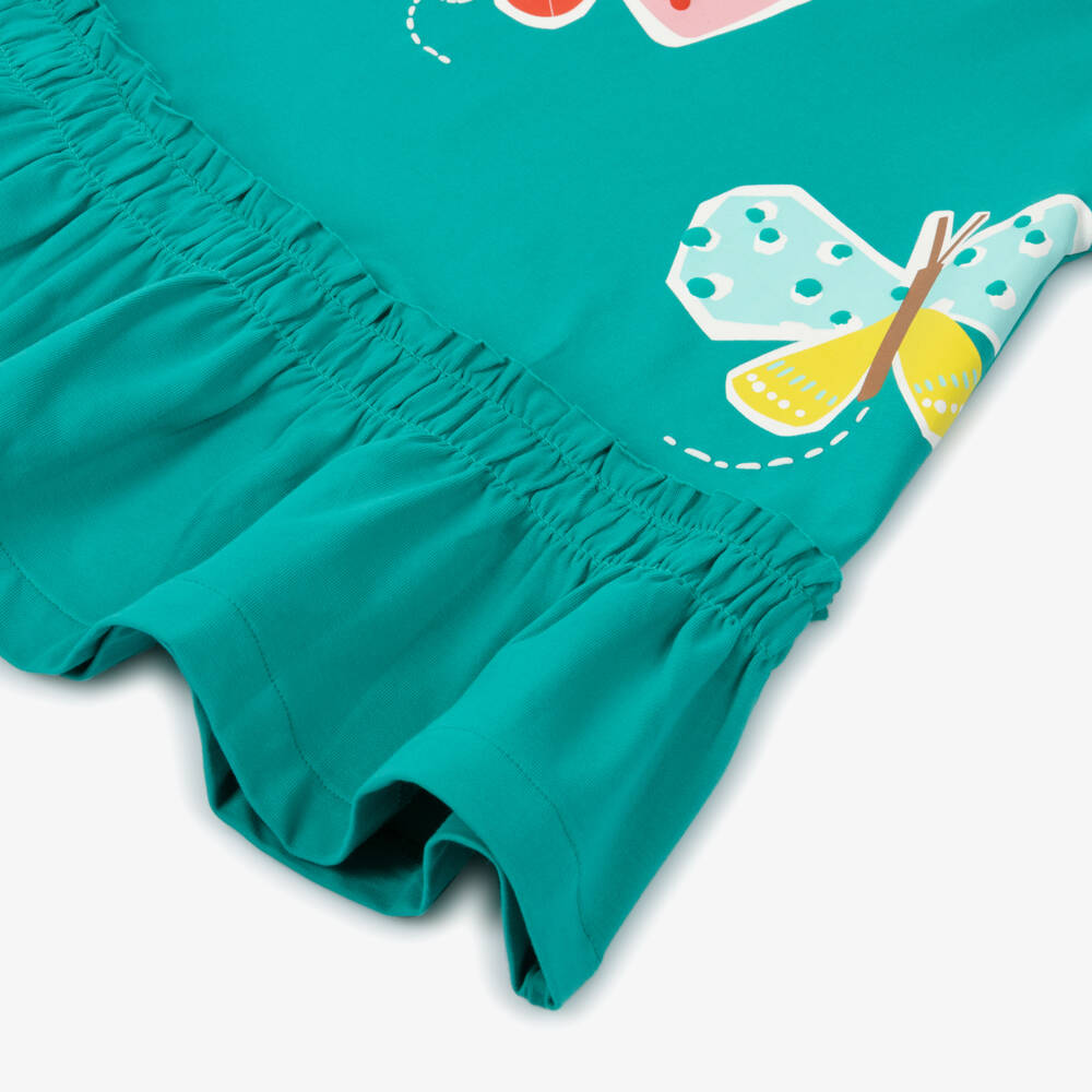 Mayoral-Green Butterflies Dress | Childrensalon Outlet