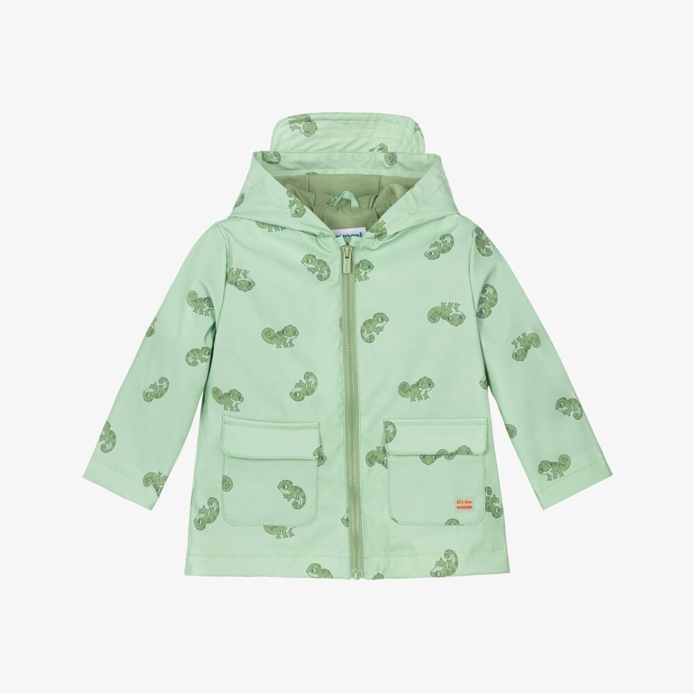 Mayoral-Green Cameleon Raincoat | Childrensalon Outlet