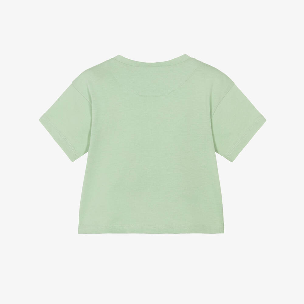 Mayoral-Green Car T-shirt | Childrensalon Outlet