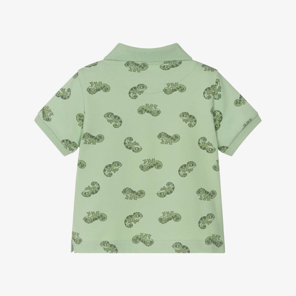 Mayoral-Green Chameleon Polo Shirt | Childrensalon Outlet