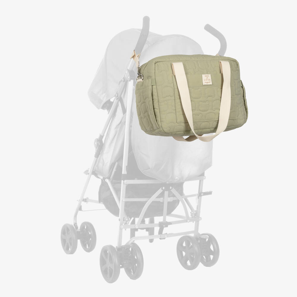 Mayoral-Green Cotton Changing Bag (37cm) | Childrensalon Outlet