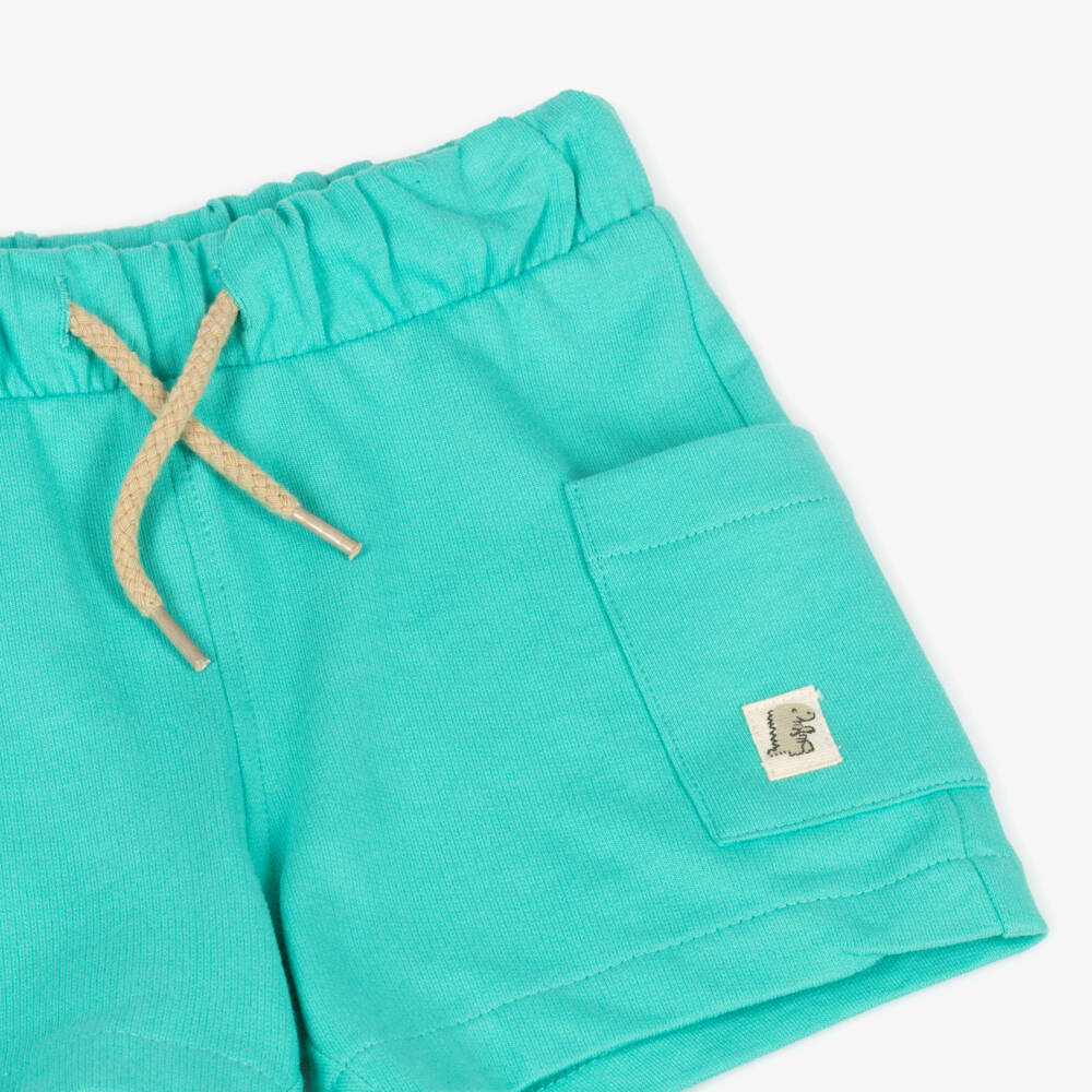 Mayoral-Green Cotton Jersey Shorts for Boys | Childrensalon Outlet