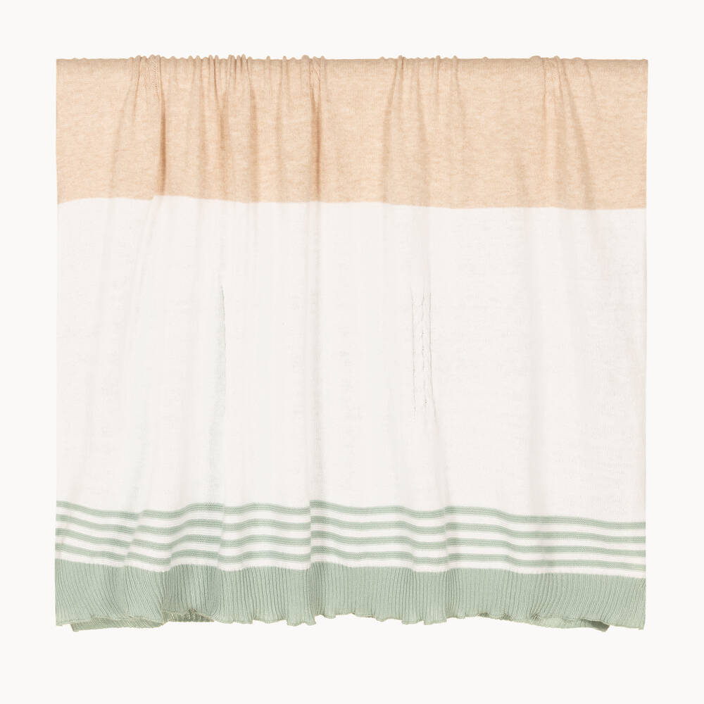 Mayoral - Зеленое трикотажное одеяло (135см) | Childrensalon