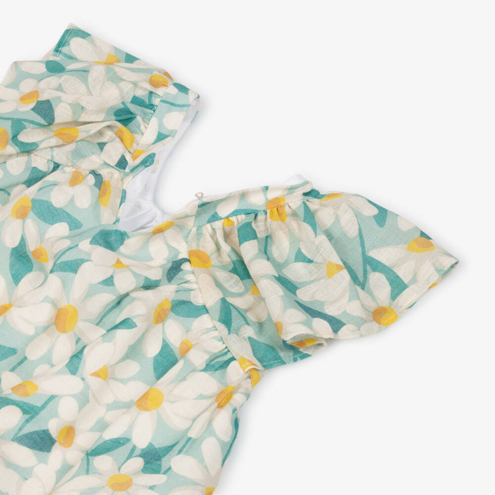 Mayoral-Green Floral Dress | Childrensalon Outlet
