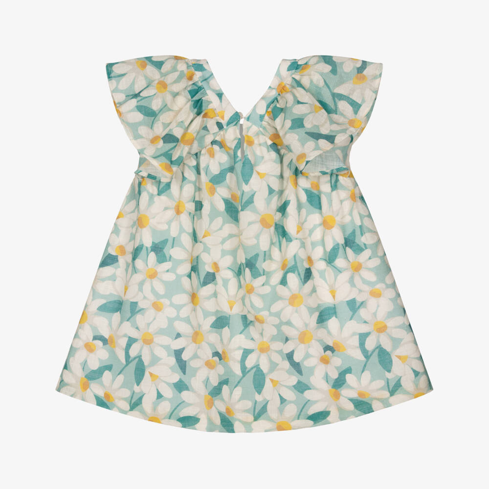 Mayoral-Green Floral Dress | Childrensalon Outlet