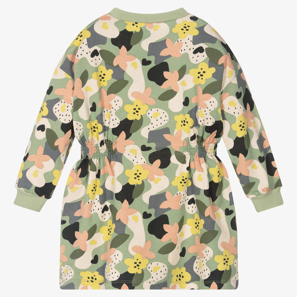Mayoral-Green Floral Sweashirt Dress | Childrensalon Outlet