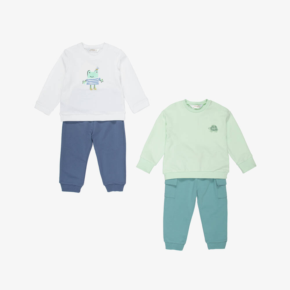 Mayoral Newborn-Green Frog Tracksuit Set | Childrensalon Outlet