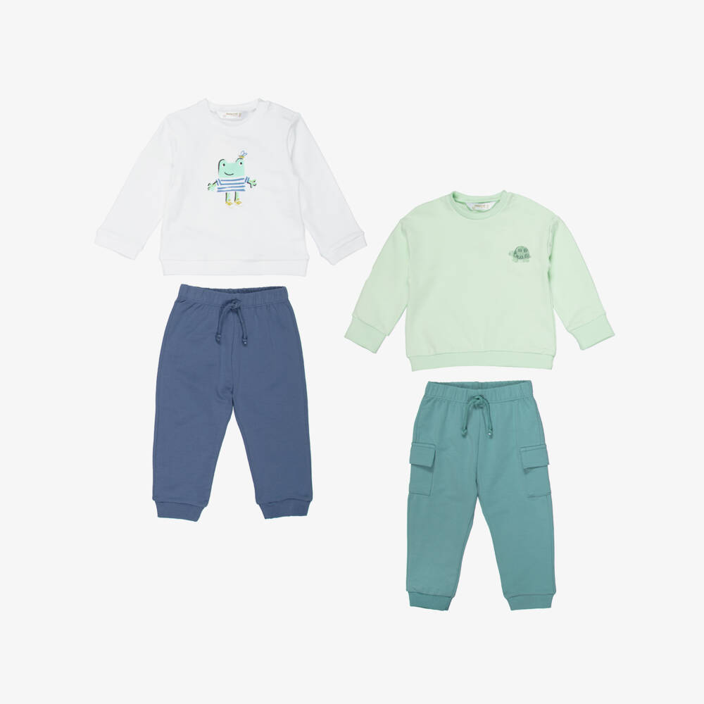 Mayoral Newborn-Green Frog Tracksuit Set | Childrensalon Outlet