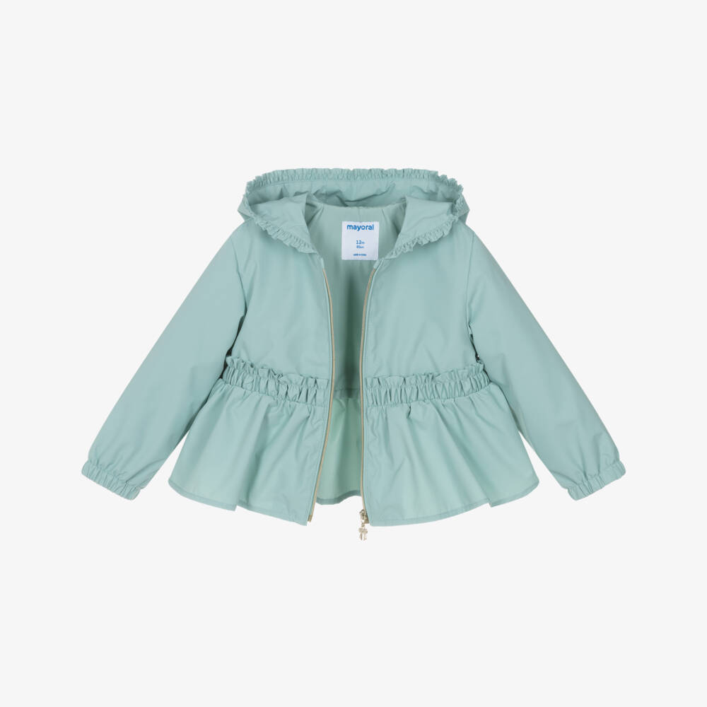 Mayoral-Green Hooded Windbreaker | Childrensalon Outlet