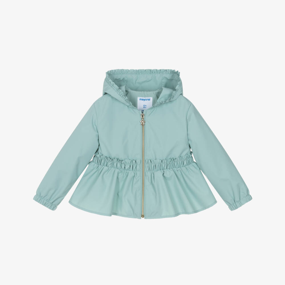Mayoral-Green Hooded Windbreaker | Childrensalon Outlet