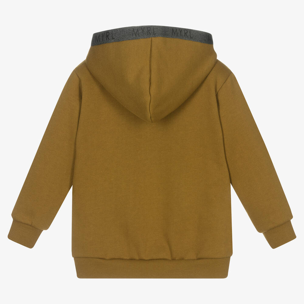 Mayoral-Зеленый топ на молнии с капюшоном | Childrensalon Outlet