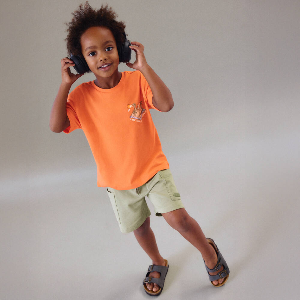 Mayoral-Green Jersey Shorts | Childrensalon Outlet