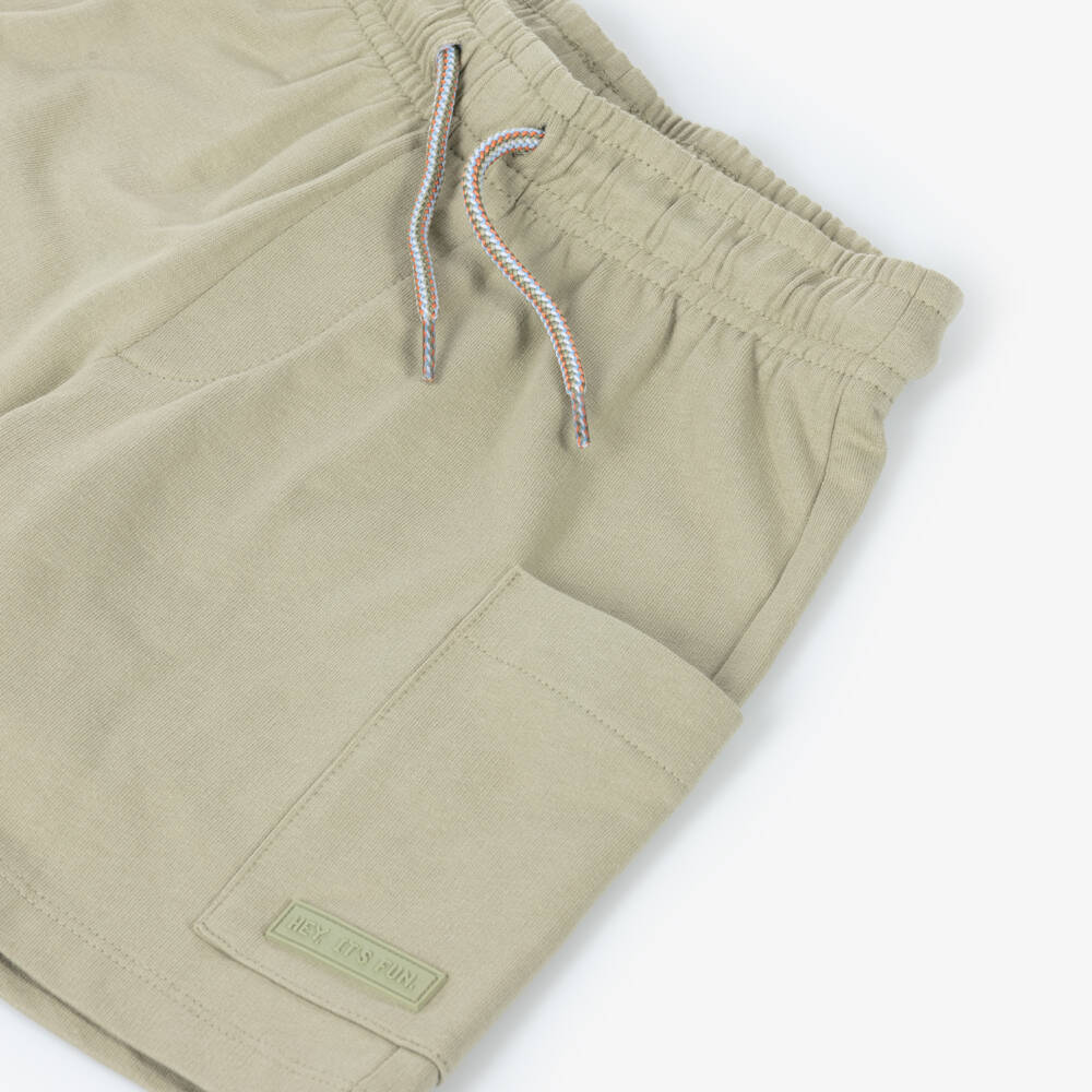 Mayoral-Green Jersey Shorts | Childrensalon Outlet