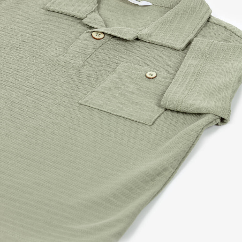 Mayoral-Green Polo Shirt | Childrensalon Outlet