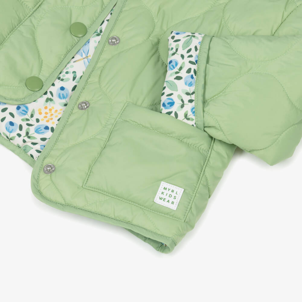 Mayoral-Green Reversible Windbreaker | Childrensalon Outlet