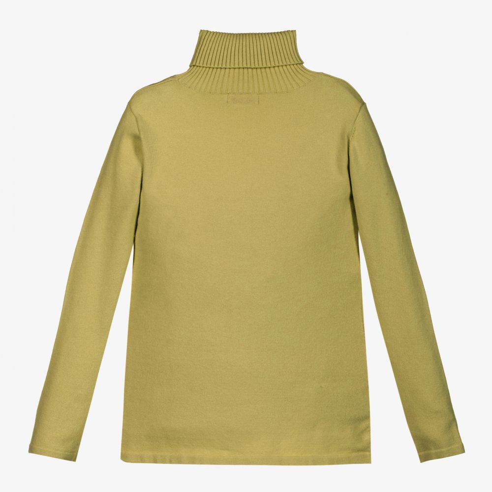 Mayoral-Green Roll Neck Top  | Childrensalon Outlet