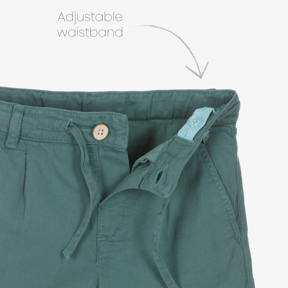 Mayoral-Green Shorts | Childrensalon Outlet