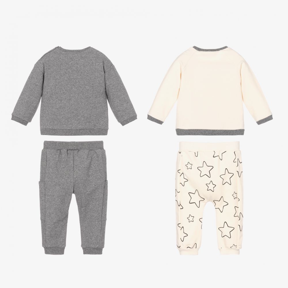 Mayoral Newborn-Grey Baby Outfits (2 Pack) | Childrensalon Outlet