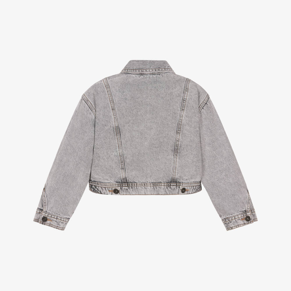 Mayoral-Grey Denim Jacket | Childrensalon Outlet