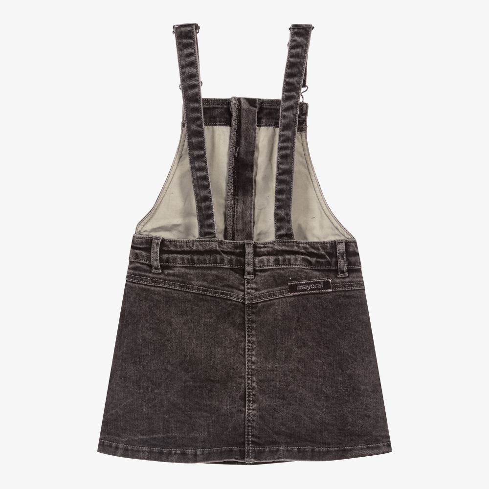 Grey denim pinafore sales dress