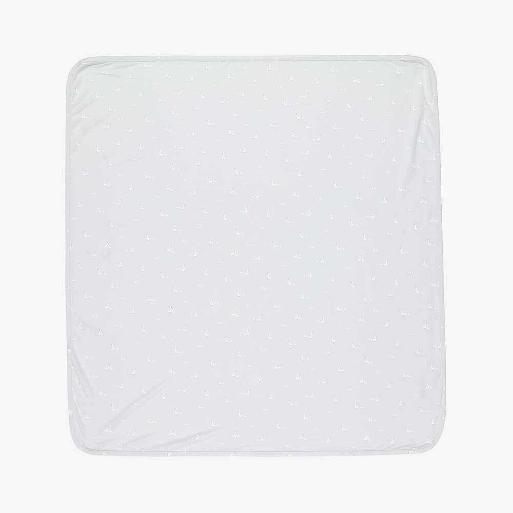 Mayoral Newborn-Grey Duck Motif Infant Blanket | Childrensalon Outlet