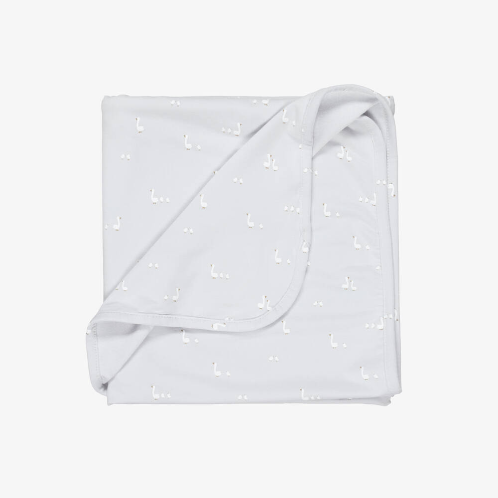 Mayoral Newborn-Grey Duck Motif Infant Blanket | Childrensalon Outlet