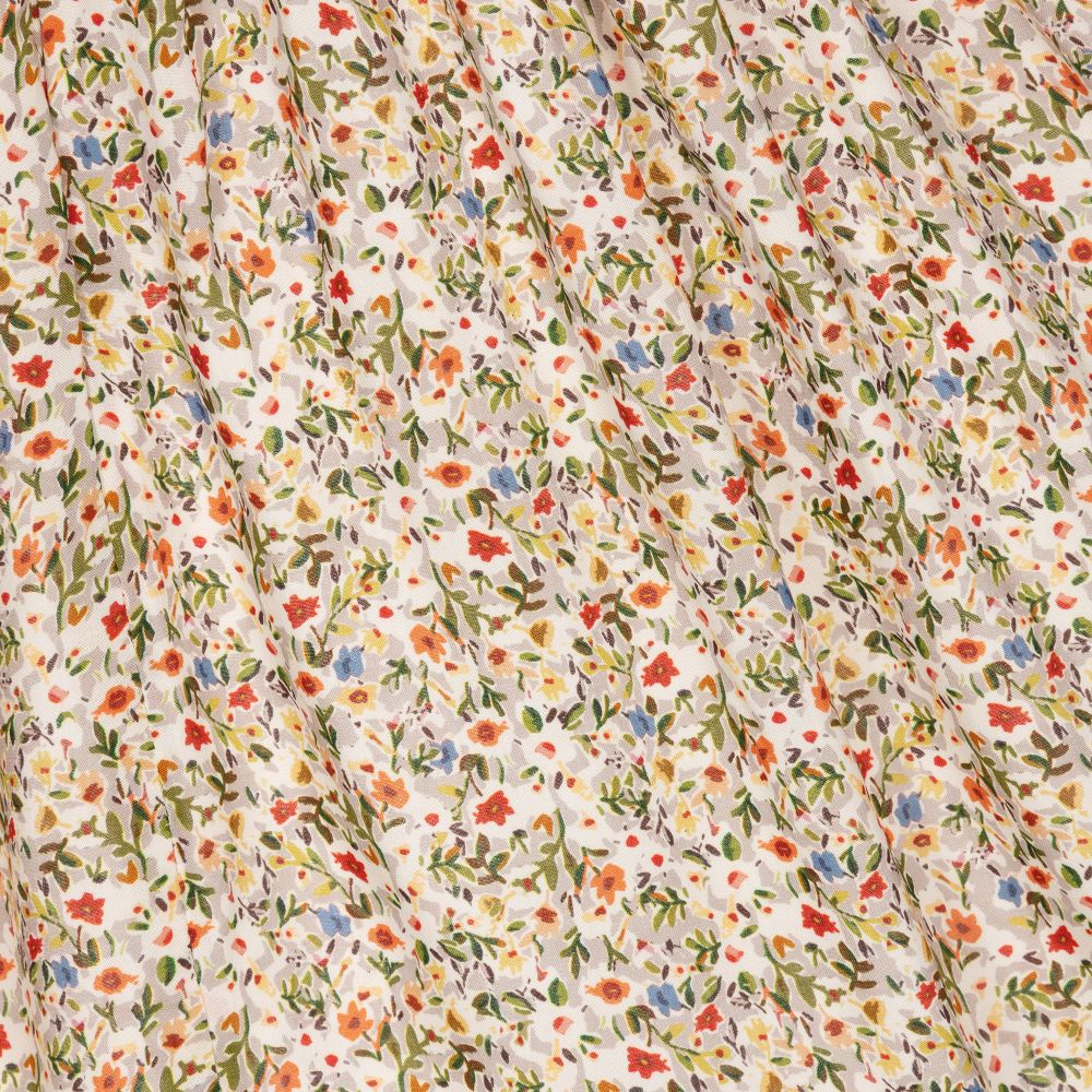 Mayoral-Grey Floral Viscose Dress | Childrensalon Outlet