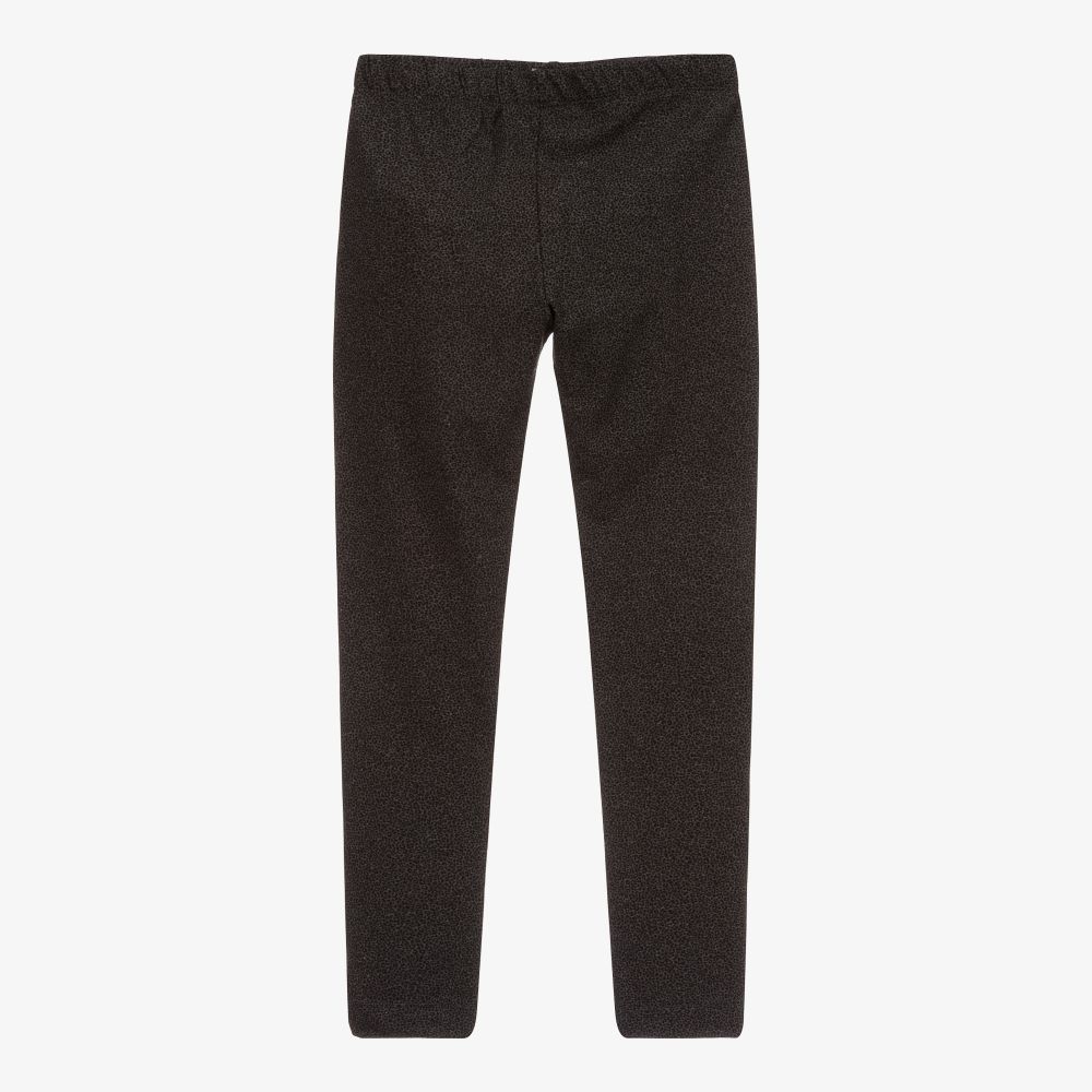 Mayoral-Grey Leopard Print Leggings | Childrensalon Outlet
