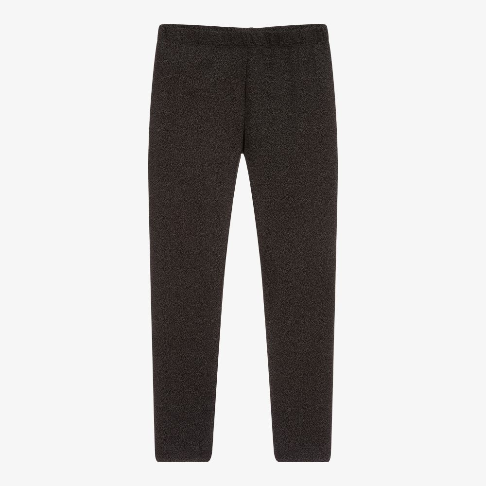 Mayoral-Grey Leopard Print Leggings | Childrensalon Outlet