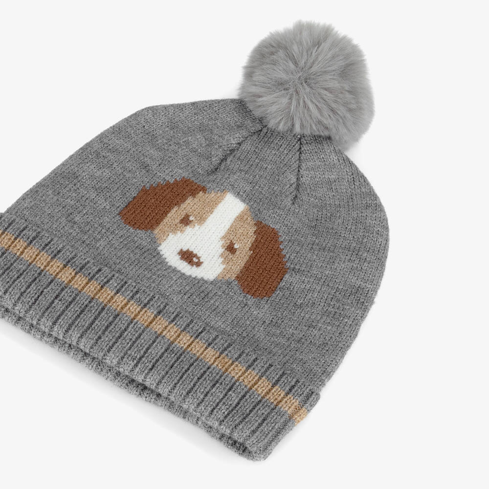 Mayoral-Серый вязаный комплект с мотивом собаки | Childrensalon Outlet