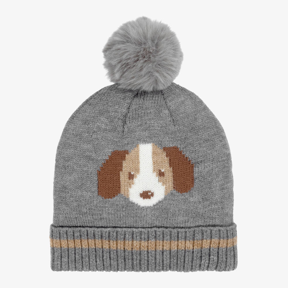 Mayoral-Серый вязаный комплект с мотивом собаки | Childrensalon Outlet