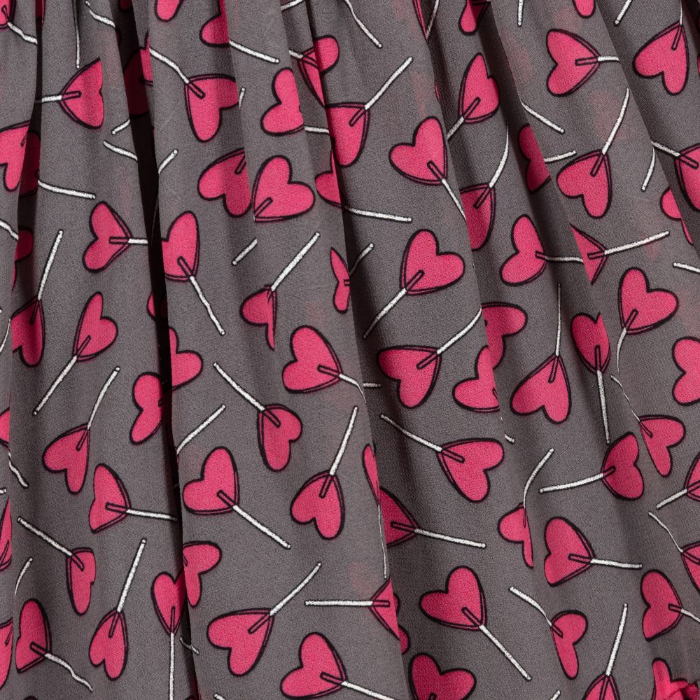 Mayoral-Grey & Pink Chiffon Dress | Childrensalon Outlet