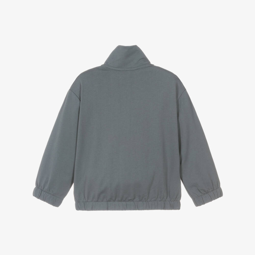 Mayoral-Grey Pocket Zip Up Top | Childrensalon Outlet