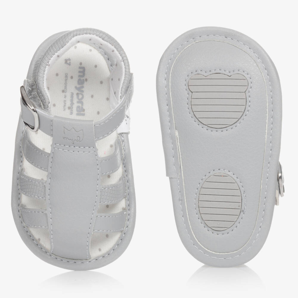 Mayoral-Grey Pre-Walker Sandals | Childrensalon Outlet