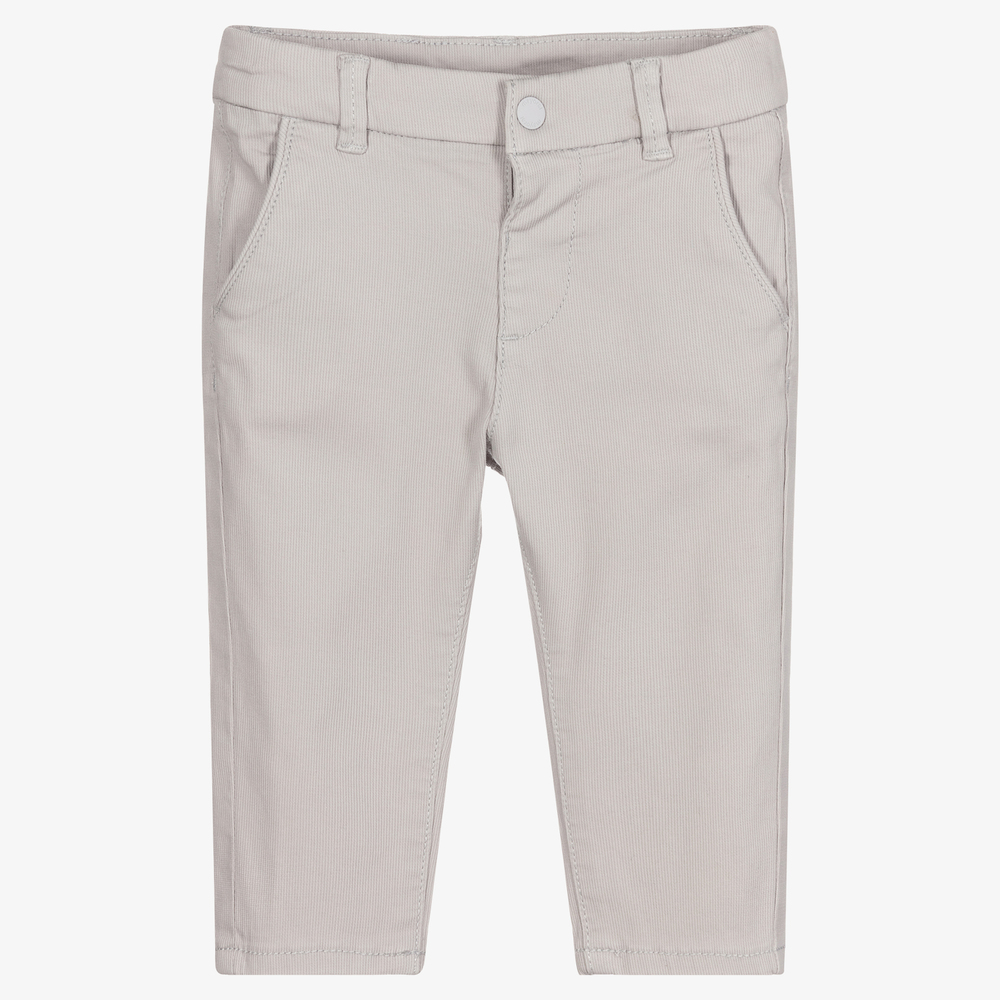 Mayoral - Pantalon chino slim gris | Childrensalon