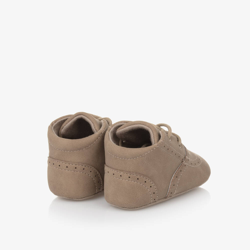 Mayoral Newborn-Infant Boys Beige Brogue Shoes | Childrensalon Outlet