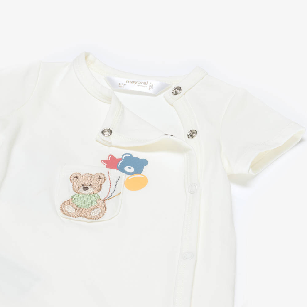 Mayoral Newborn-Ivory Bear Shortie”}assistant _tabs-json-editor-expandable-code-event= | Childrensalon Outlet