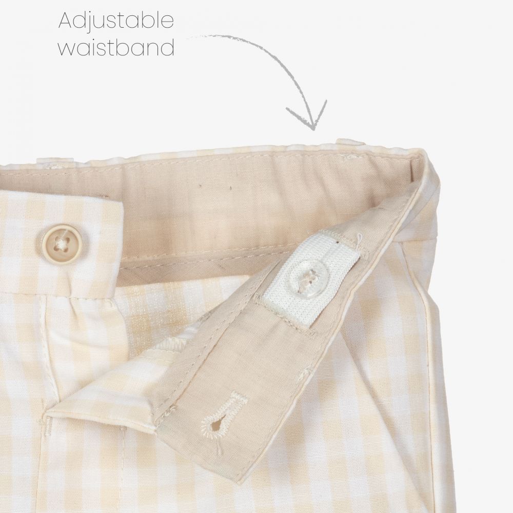 Mayoral-Кремово-бежевые хлопковые шорты | Childrensalon Outlet