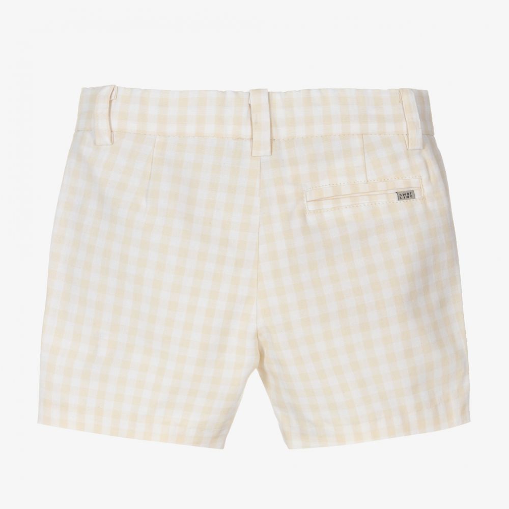 Mayoral-Кремово-бежевые хлопковые шорты | Childrensalon Outlet