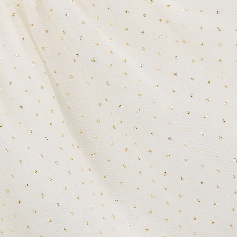 Mayoral-Ivory & Beige Tulle Dress | Childrensalon Outlet