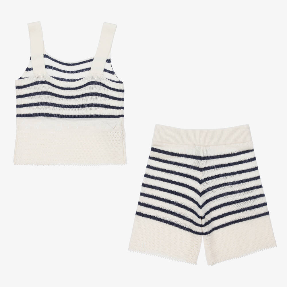 Mayoral Knit Short Set - Navy Mayoral Knit Short Set - Navy