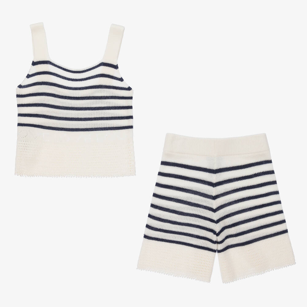 Mayoral Knit Short Set - Navy Mayoral Knit Short Set - Navy