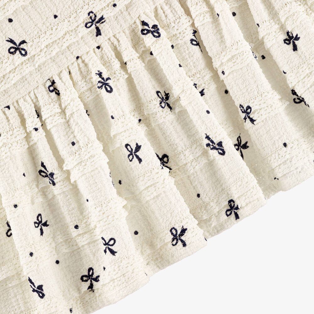 Mayoral-Ivory Bow Dress | Childrensalon Outlet