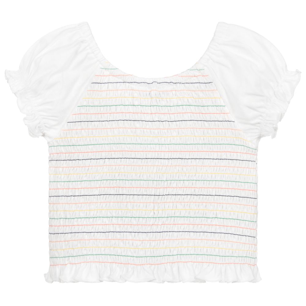 Mayoral-Ivory Cotton Jersey Top | Childrensalon Outlet