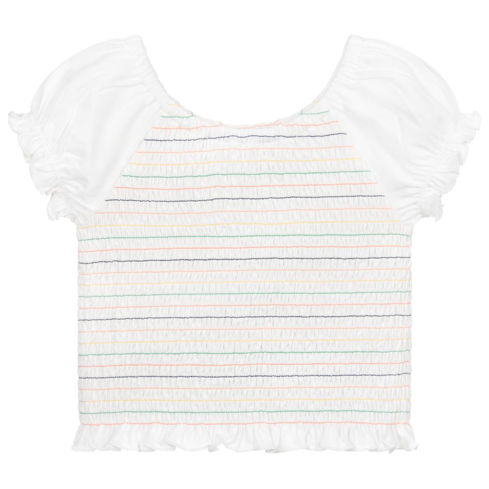 Mayoral-Ivory Cotton Jersey Top | Childrensalon Outlet