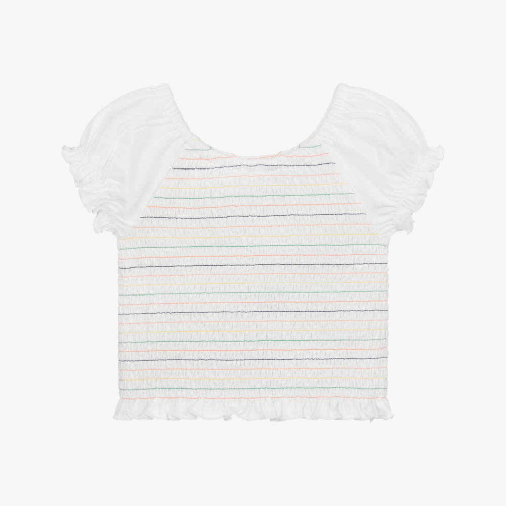 Mayoral-Ivory Cotton Jersey Top | Childrensalon Outlet