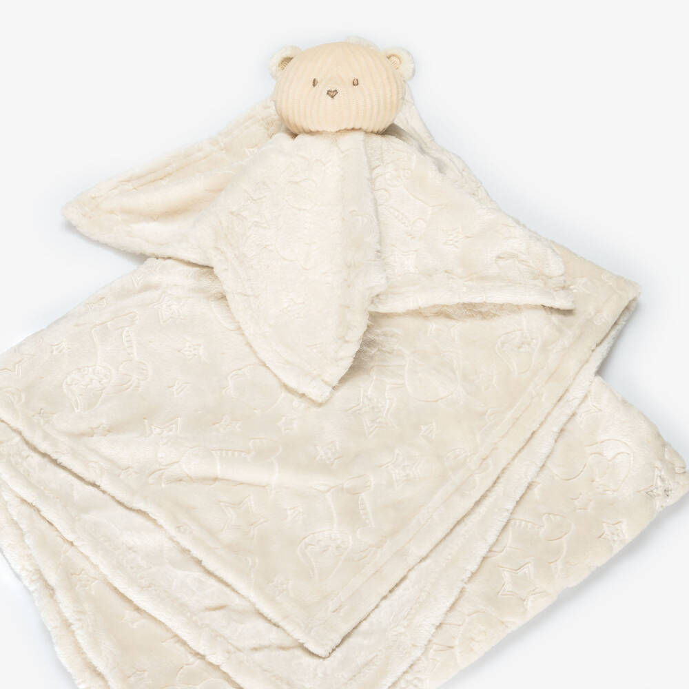 Mayoral Newborn-Ivory Faux Fur Blanket & Comforter Set | Childrensalon Outlet