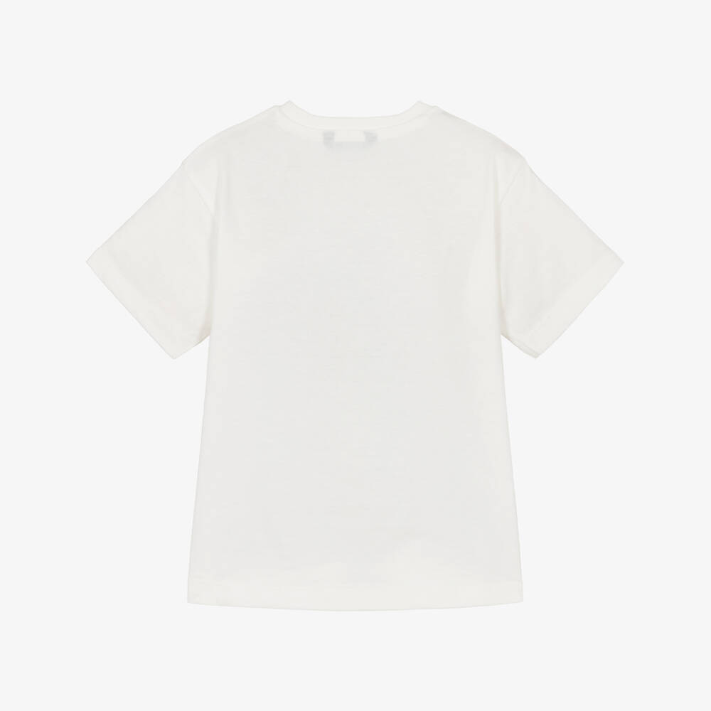 Mayoral-Ivory Football T-shirt | Childrensalon Outlet
