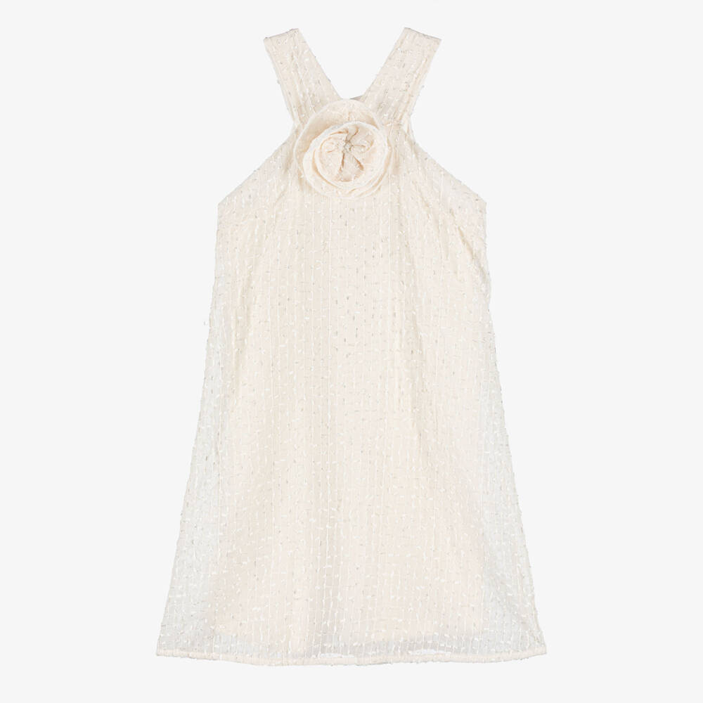 Mayoral-Ivory Halter Dress | Childrensalon Outlet
